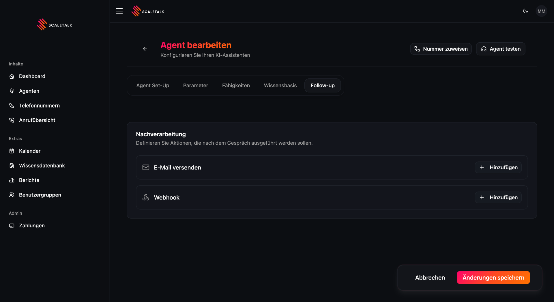 ScaleTalk Setup Schritt 5: Nachbearbeitung
